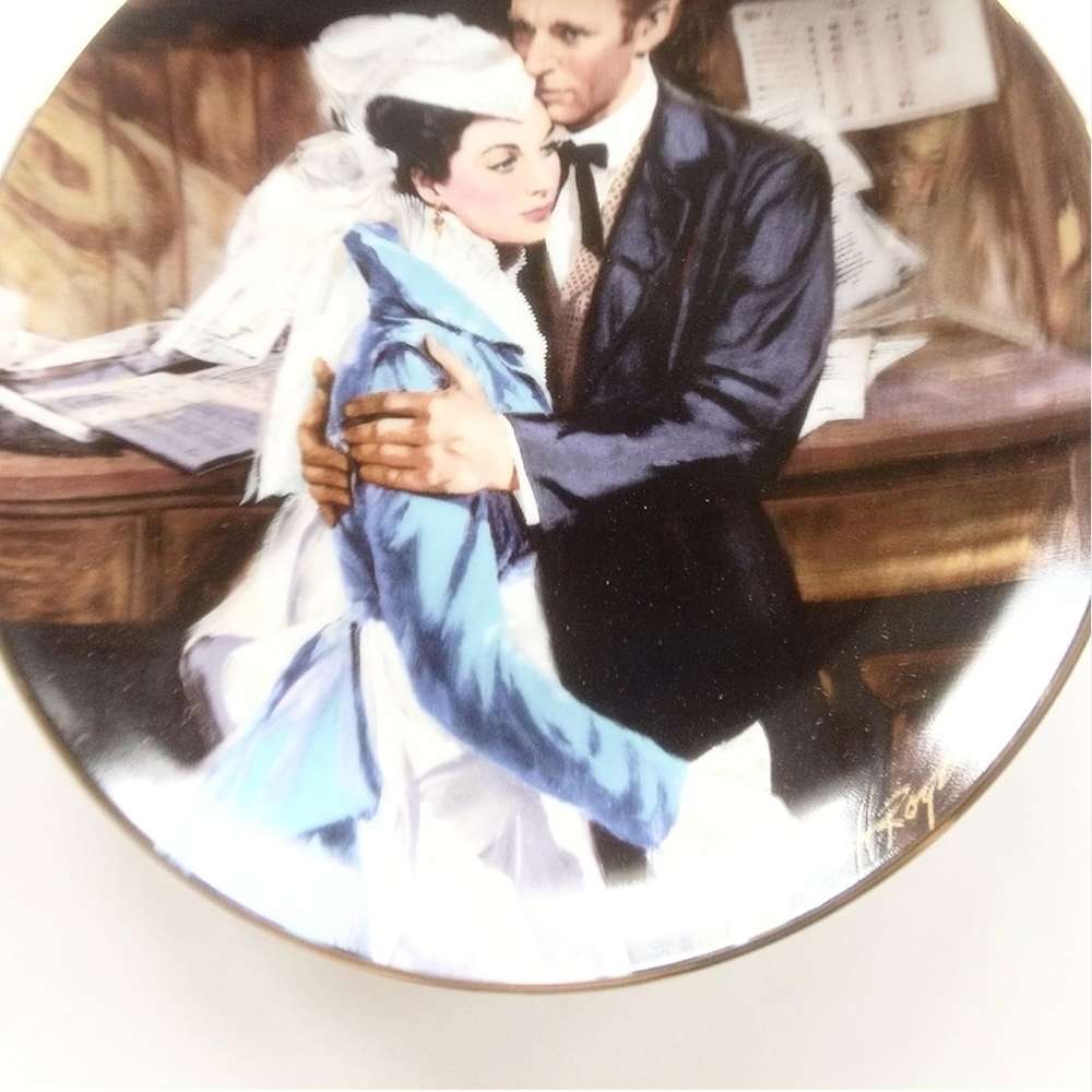 Vintage Gone With The Wind Plate Set of 2